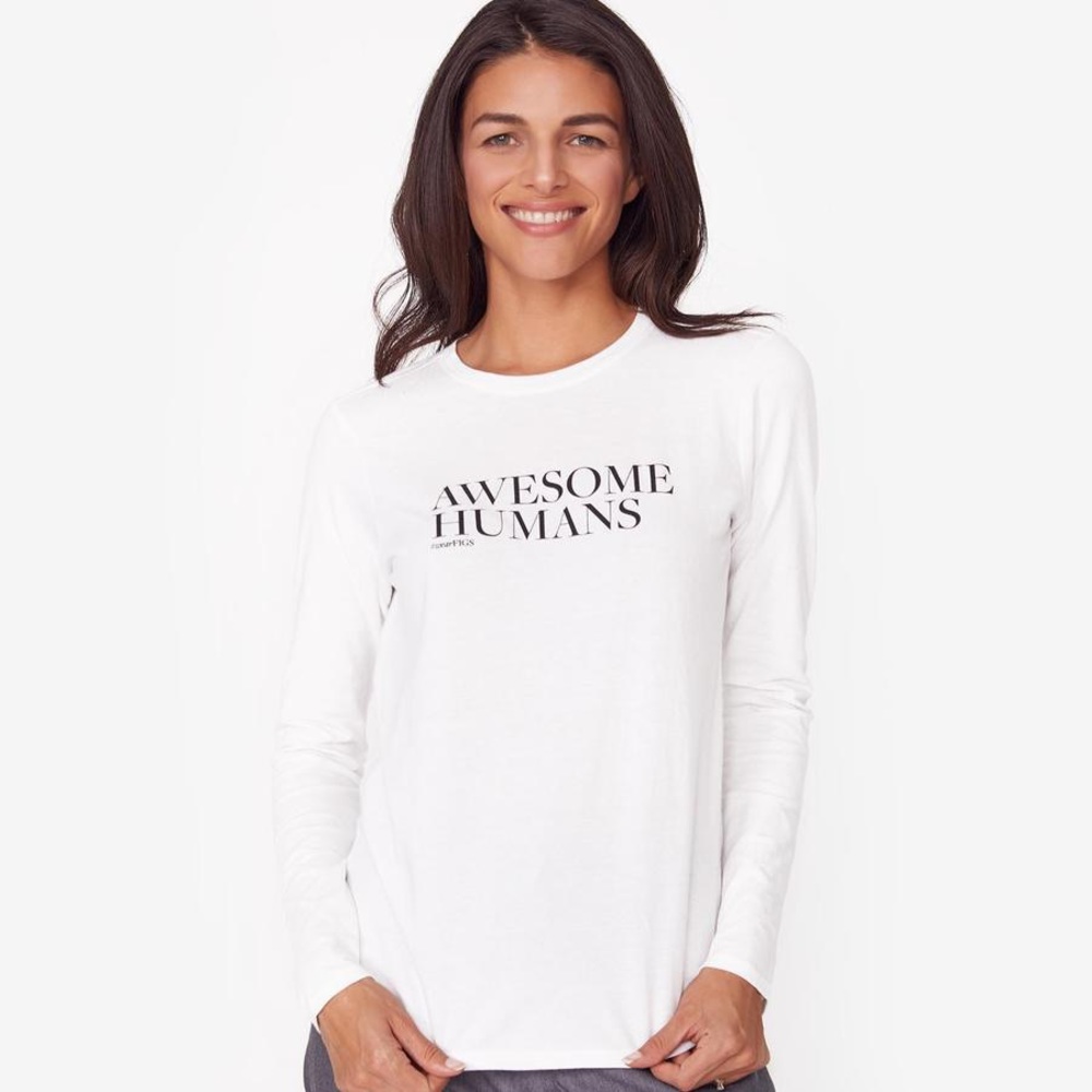 FIGS Awesome Humans Long Sleeve Underscrub Medium